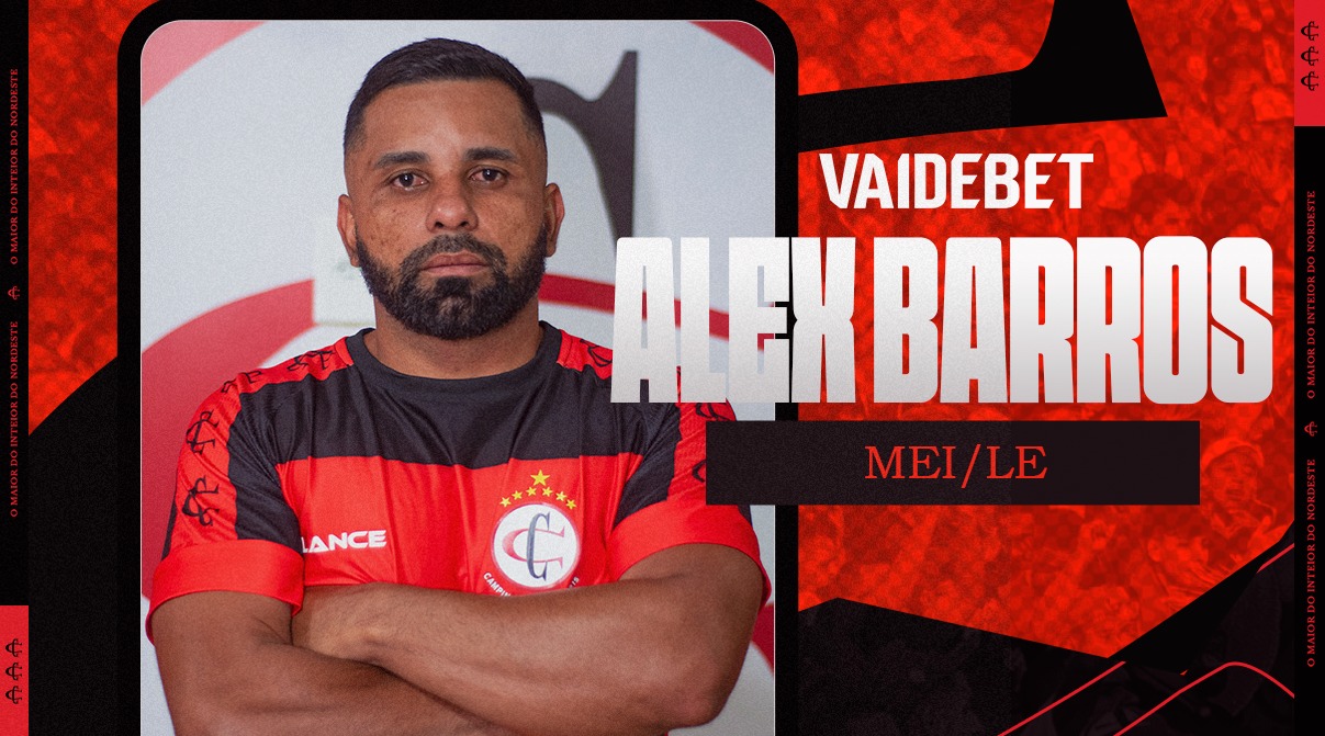 ALEX BARROS REFORÇA O CAMPINENSE NA SEQUÊNCIA DO PARAIBANO 2026